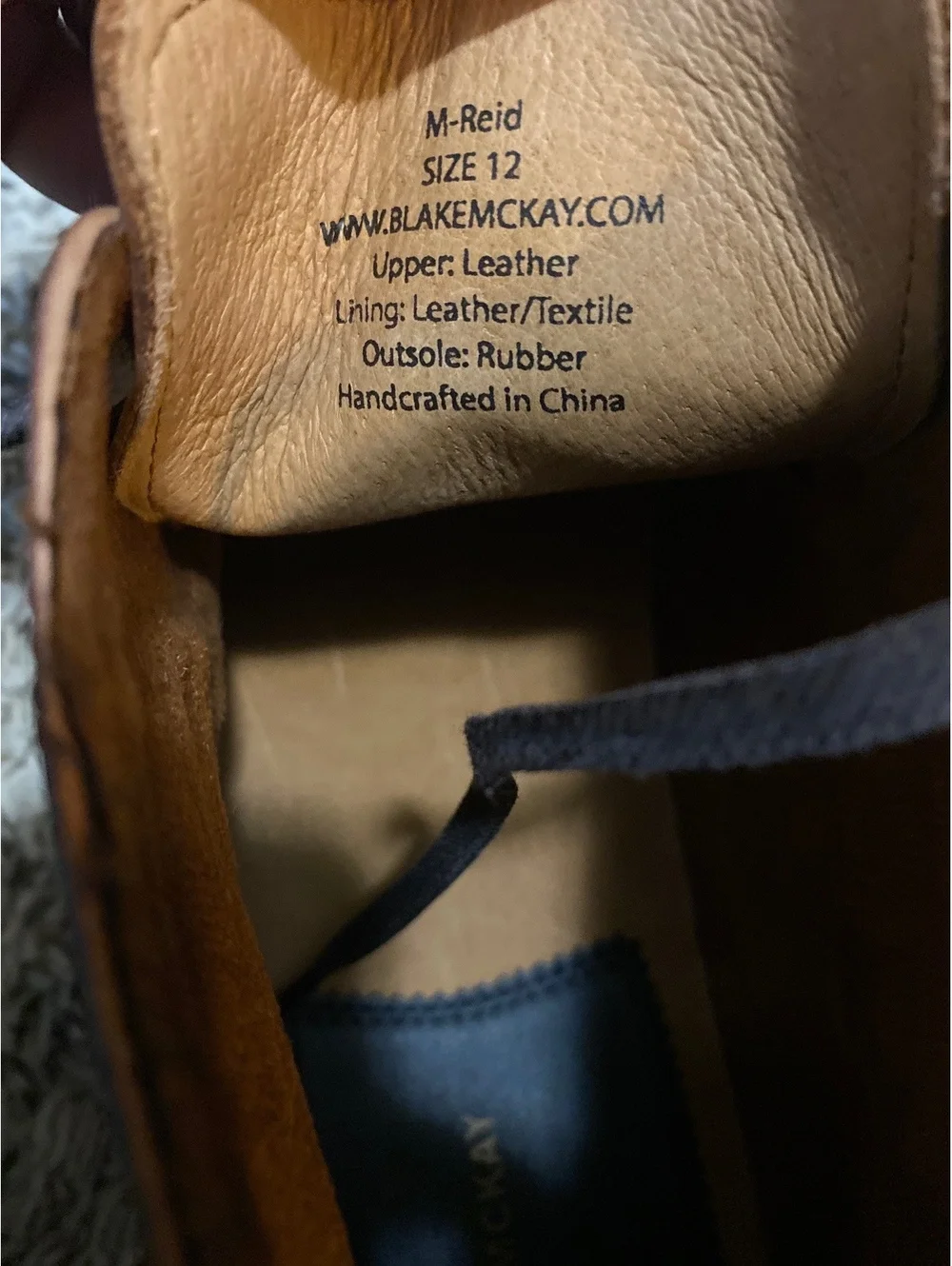 Blake Mckay Leather Wingtip Oxfords Mens Dark Brown